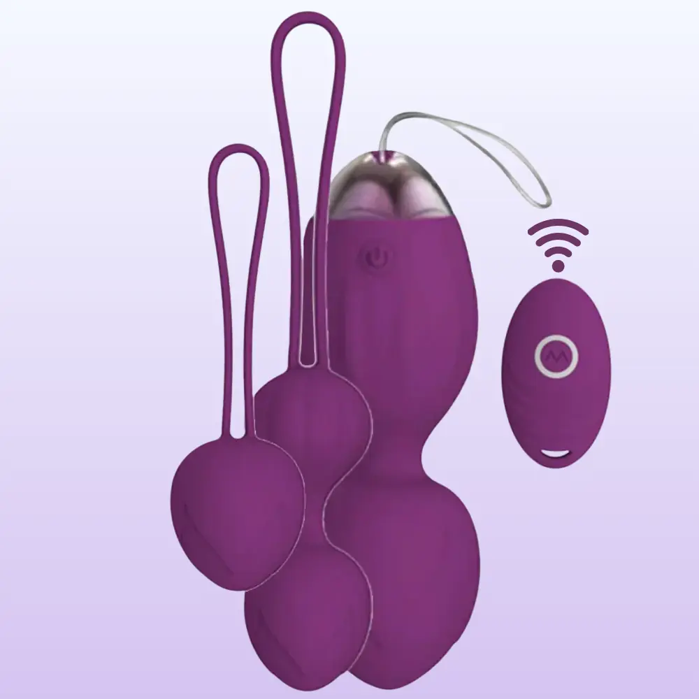 The Balls Exuis Uzaktan Kumandalı Kegel Egzersiz Topu-Purple