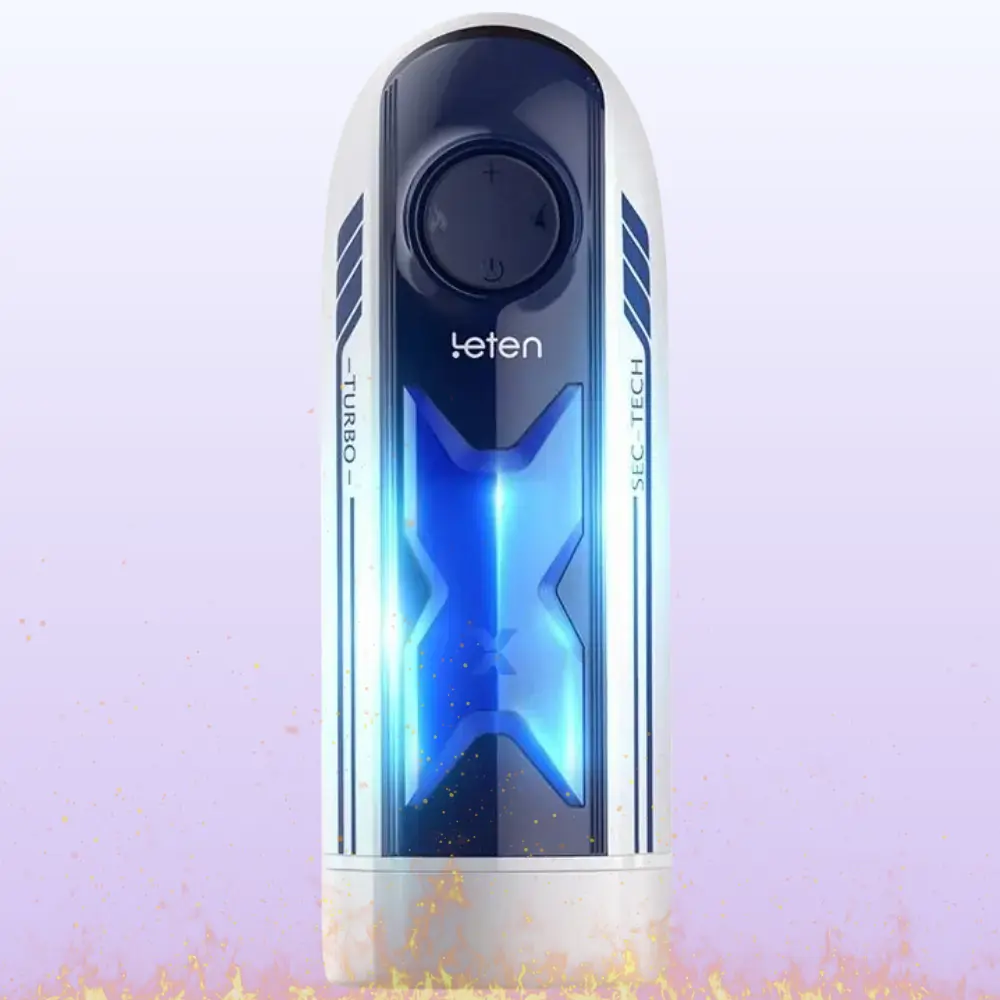 Leten X-Turbo İleri Geri Hareketli Isıtmalı ve Sesli Otomatik Masturbator - White