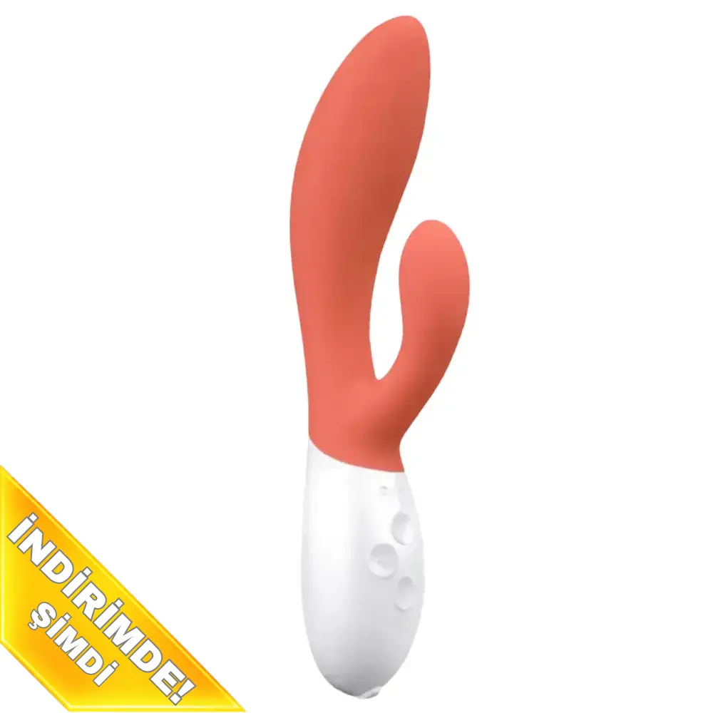 Lelo İna 3 Şarj Edilebilir Esnek Rabbit G-Spot Vibratör-Coral