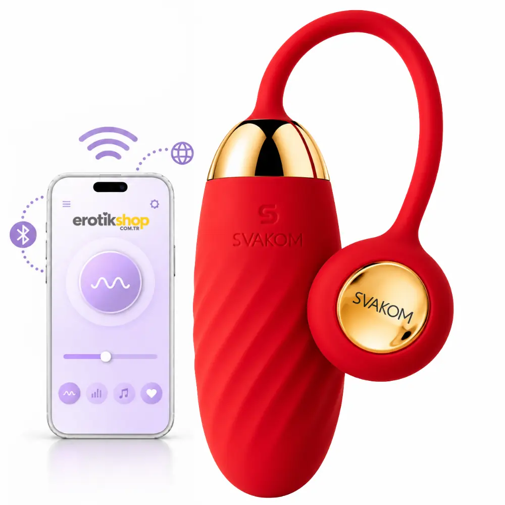 Svakom Ella Neo Red Giyilebilir Telefon Kontrollü Mini Vibratör