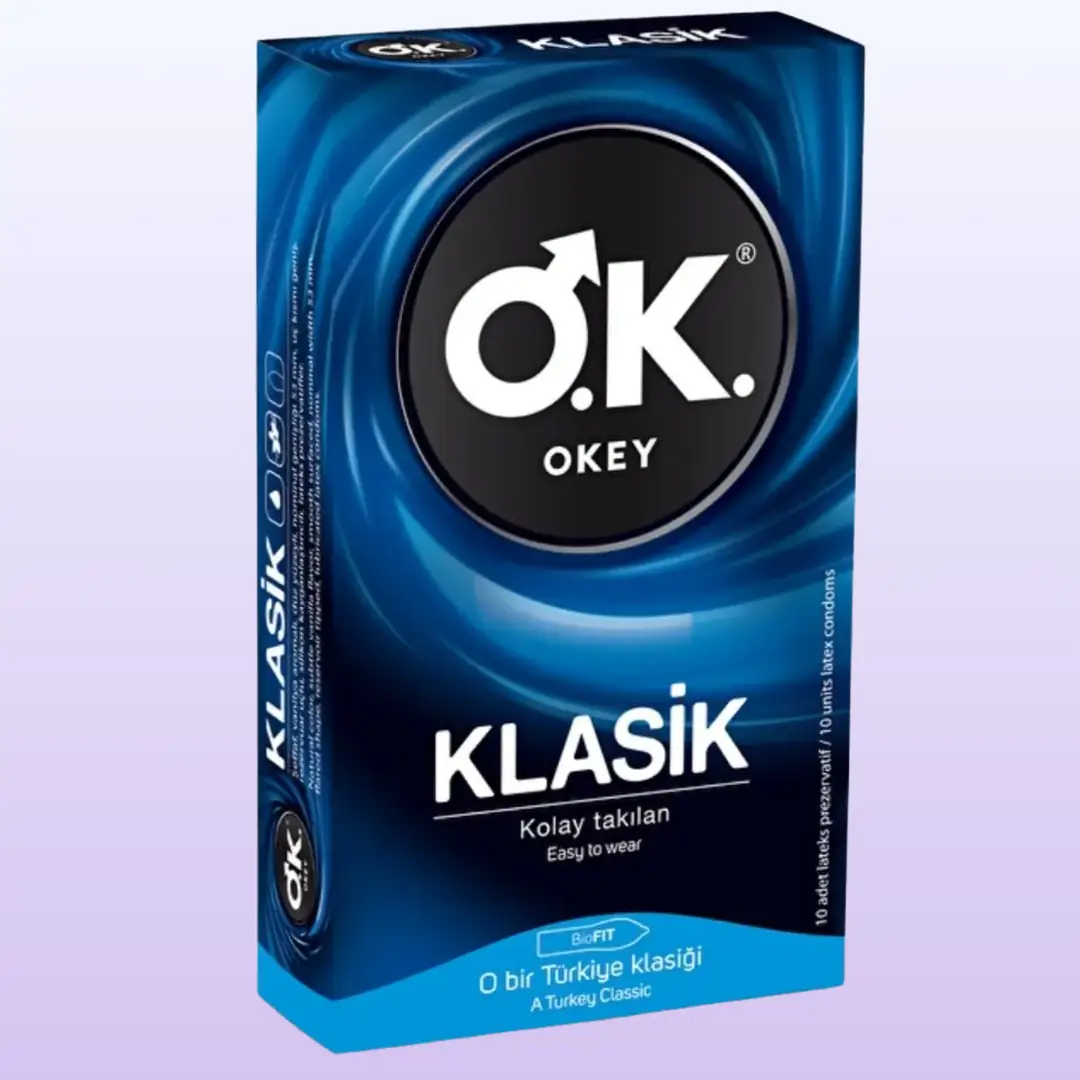 Okey Klasik 10'lu Paket Prezervatif Kondom