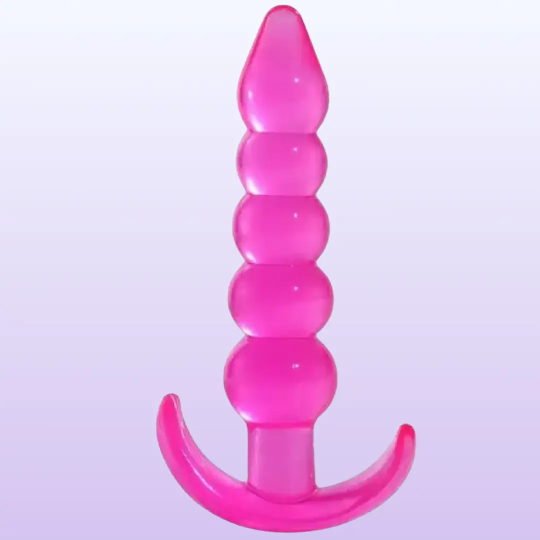 The Anal Fantasy Silicone Butt Beads Anal Alıştırıcı Silikon Plug-Pink