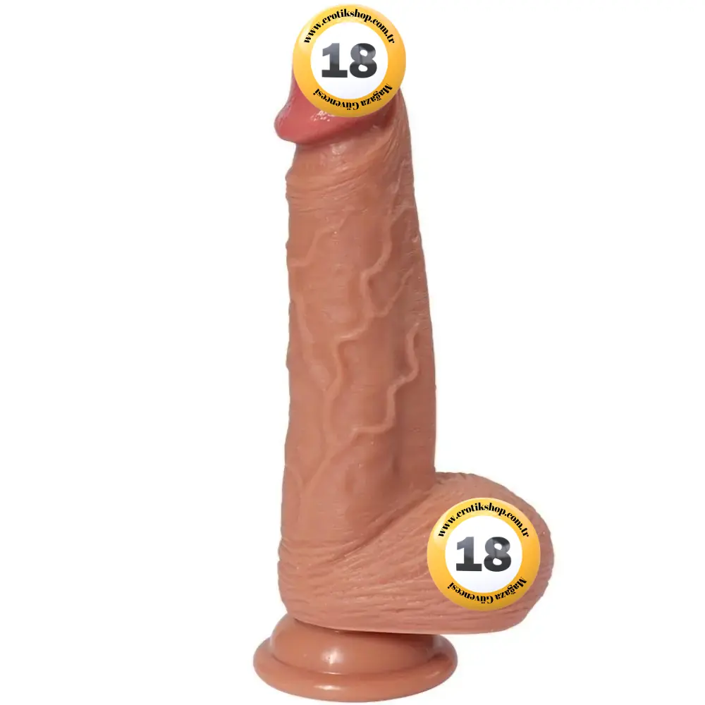 Shequ Dildo Series İke Natural Doku 20 Cm Realistik Penis