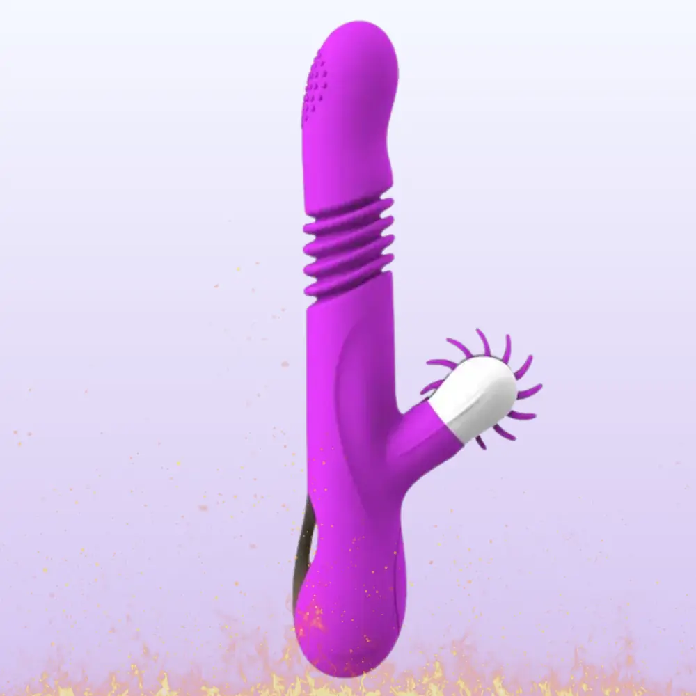 The Vibe Licking Life İleri Geri Hareketli Klitoral Stimülasyon Vibratör-Purple