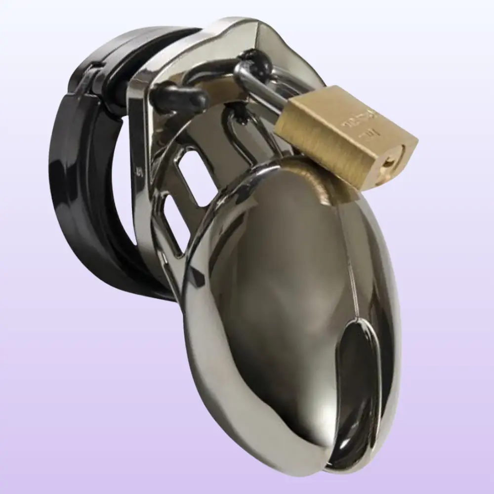 CB-6000S Chastity Cage Kit Chrome Penis Kafesi