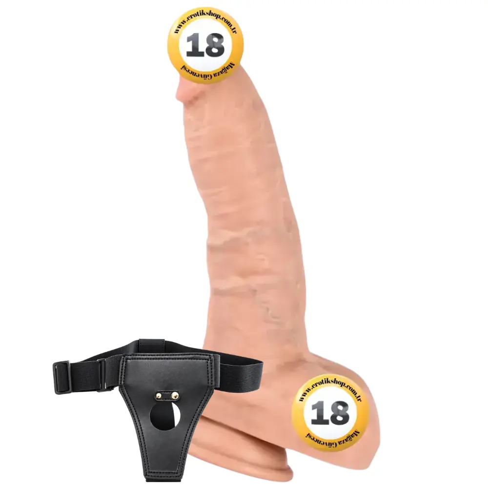 Xise Dildo Gerald Et Doku 26.5 Cm Belden Bağlamalı Realistik Penis