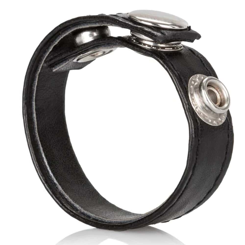 Calexotics Leather 3-Snap Ring Deri Penis Halkası