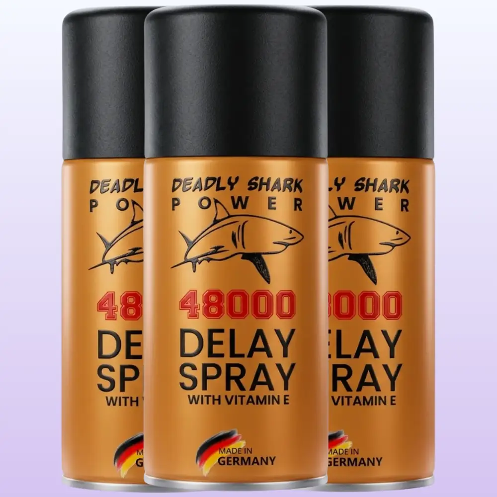 Deadly Shark Delay 48000 3'lü Paket Erkeklere Özel E Vitaminli Penis Spreyi