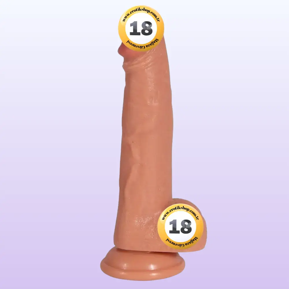Shequ Dildo Series Archie Natural Çift Katmanlı 21 Cm Realistik Penis