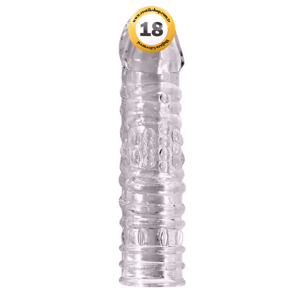 Shequ Noel Penis Sleeve Silikon Şeffaf Penis Kılıfı SQ-ML10012