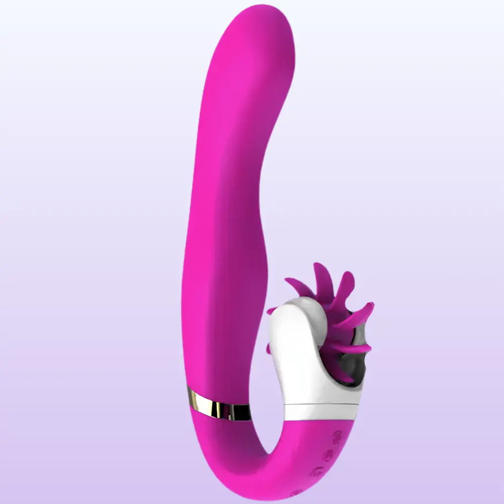 Erox Dave 2 Purple Hareketli Klitoral Penetrasyon G-Stimulant Vibratör