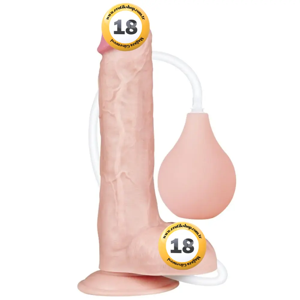 Lovetoy Squirt Extreme Dildo 25 Cm Boşalabilir Realistik Penis LV116022