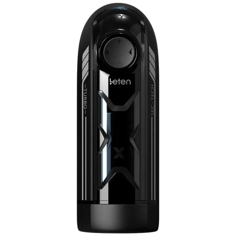 Leten X-Turbo İleri Geri Hareketli Isıtmalı ve Sesli Otomatik Masturbator - Black
