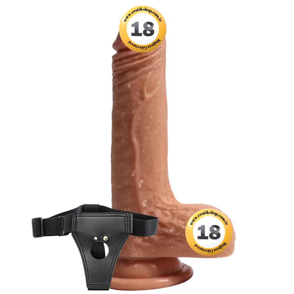 Shequ Crowley Dildo Series Belden Bağlamalı 18 cm Strapon Realistik Penis