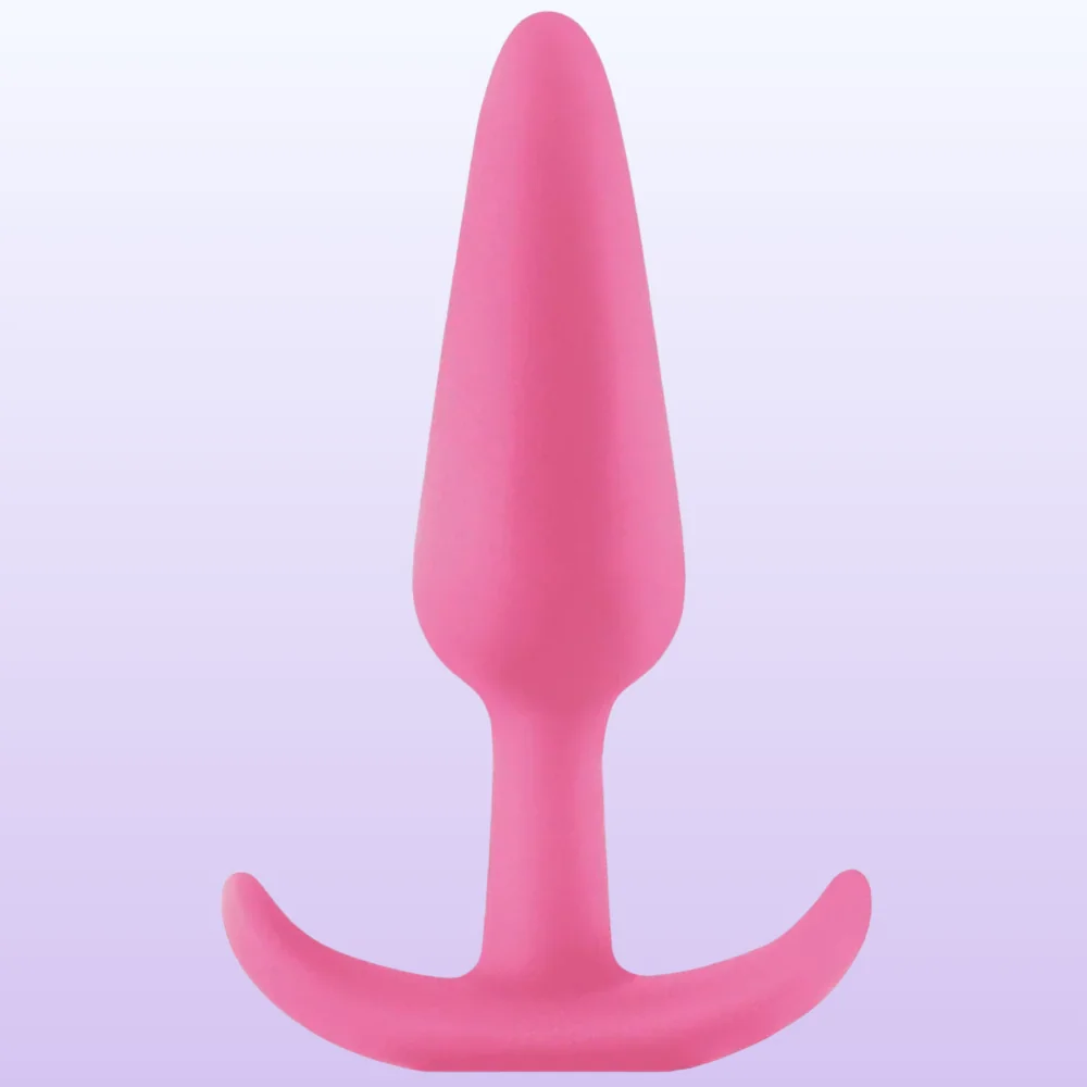 The Anal Play Silicone Jelly Butt Plug Anal Alıştırıcı - Pink