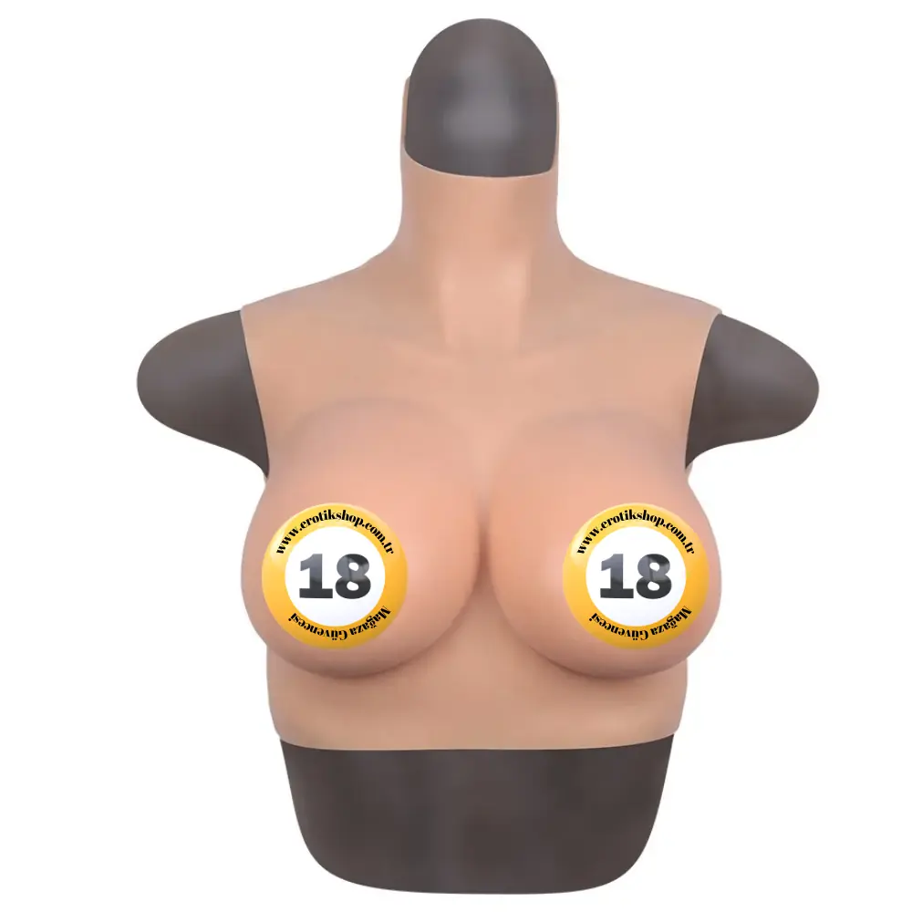 Xise Bodysuit Crossdresser Askılı Giyilebilir Silikon Göğüs M Beden