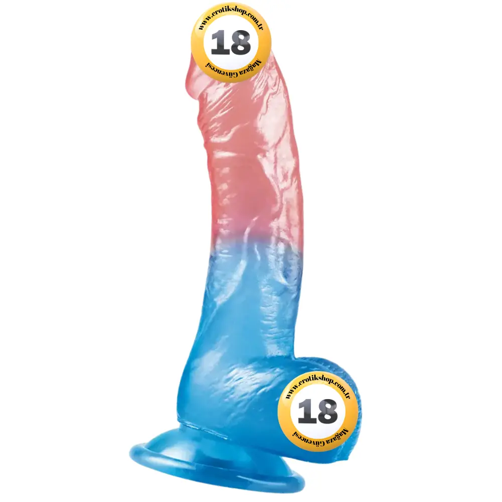 Lovetoy Dazzle Studs Dildo Curve 20 Cm Realistik Jel Penis