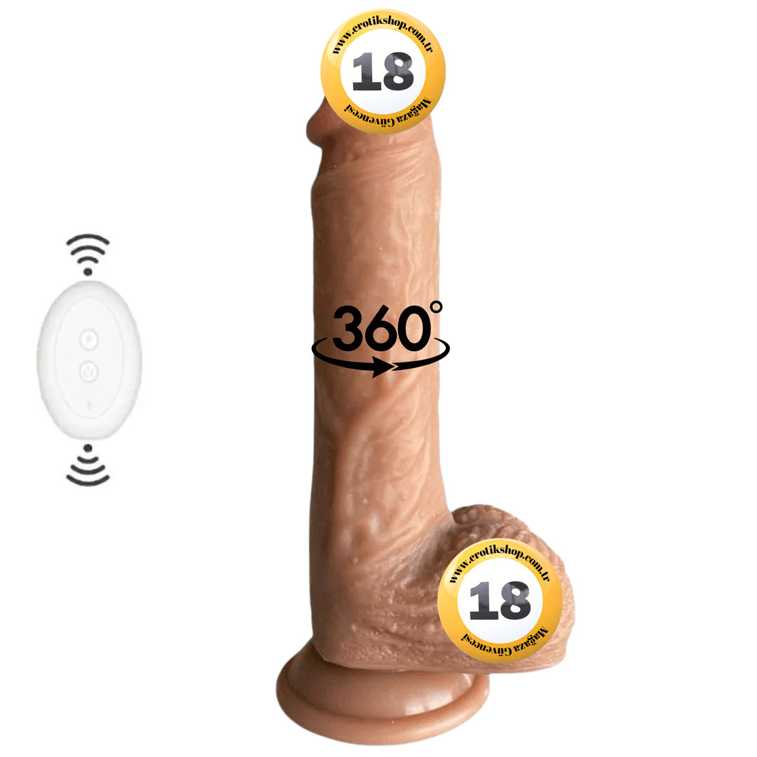 Simulation Of Skin Rotating Dildo 22 Cm Dönebilen Hareketli Penis