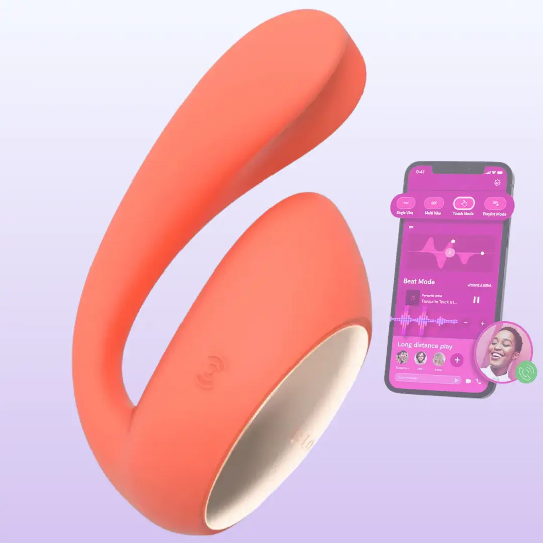 Lelo İda Wave Dual Stimulation Massager Coral Telefon Kontrollü Vibratör