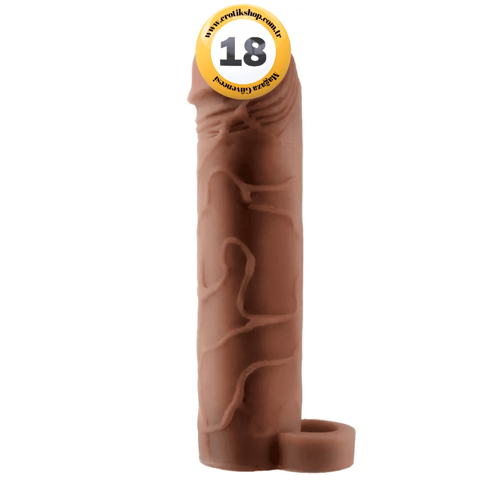 Pipedream Fantasy X-Tensions Perfect 2'' Brown With Ball Strap Penis Kılıfı