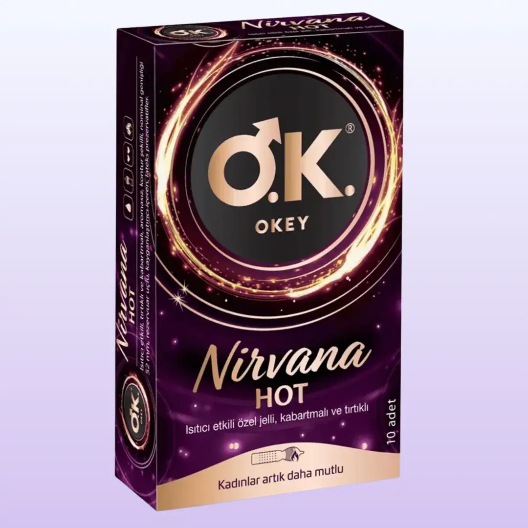 Okey Nirvana Hot 10'lu Paket Prezervatif Kondom