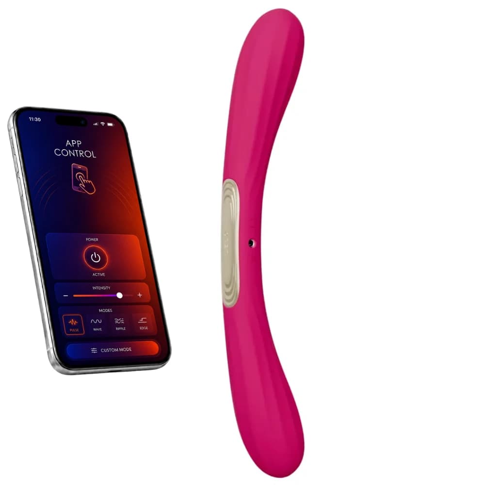 Lelo Boomerang Telefon Kontrollü Çift Uçlu Vibratör-Cerise