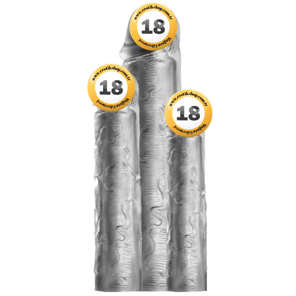 Shequ Penis Sleeve Set Farklı Boy Penis Kılıfı Seti-Trans
