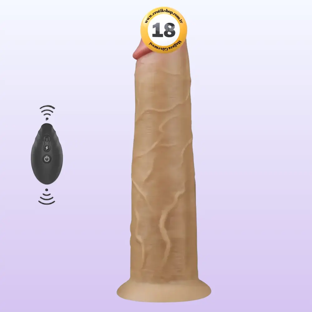 Lovetoy Dual Layered Platinum Silicone 25.3 Cm Titreşimli Realistik Penis