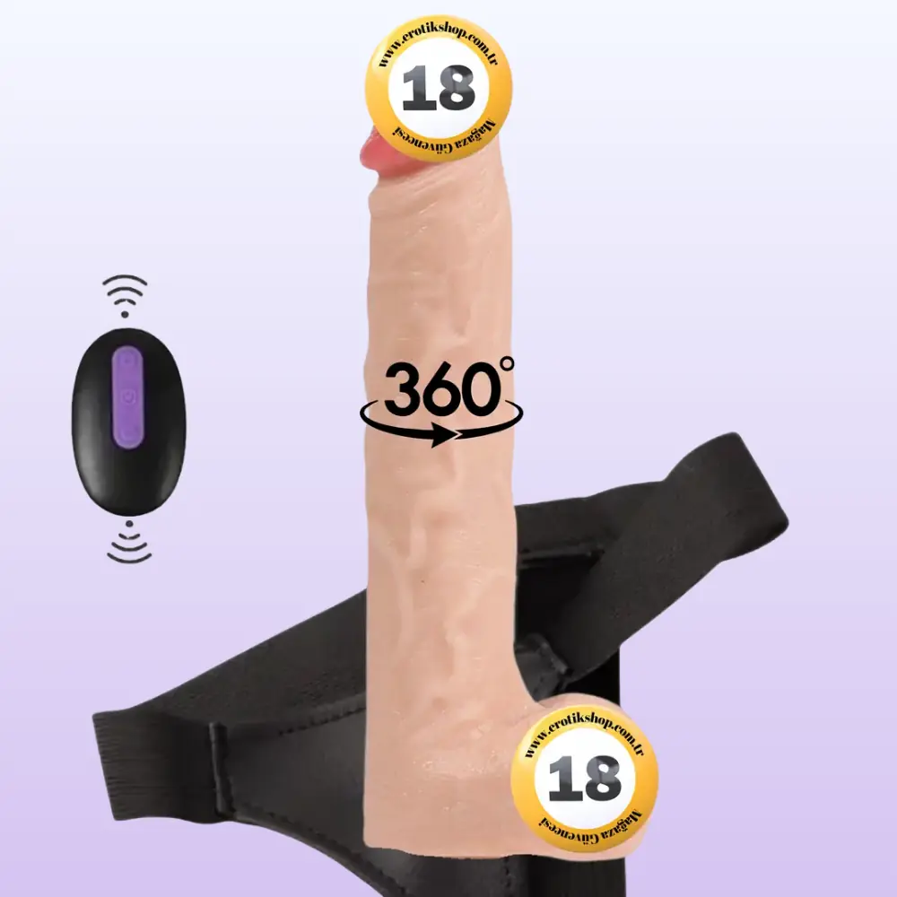 Shequ Jeff Swaying 23 Cm Hareketli Dönebilen Kemerli Realistik Penis