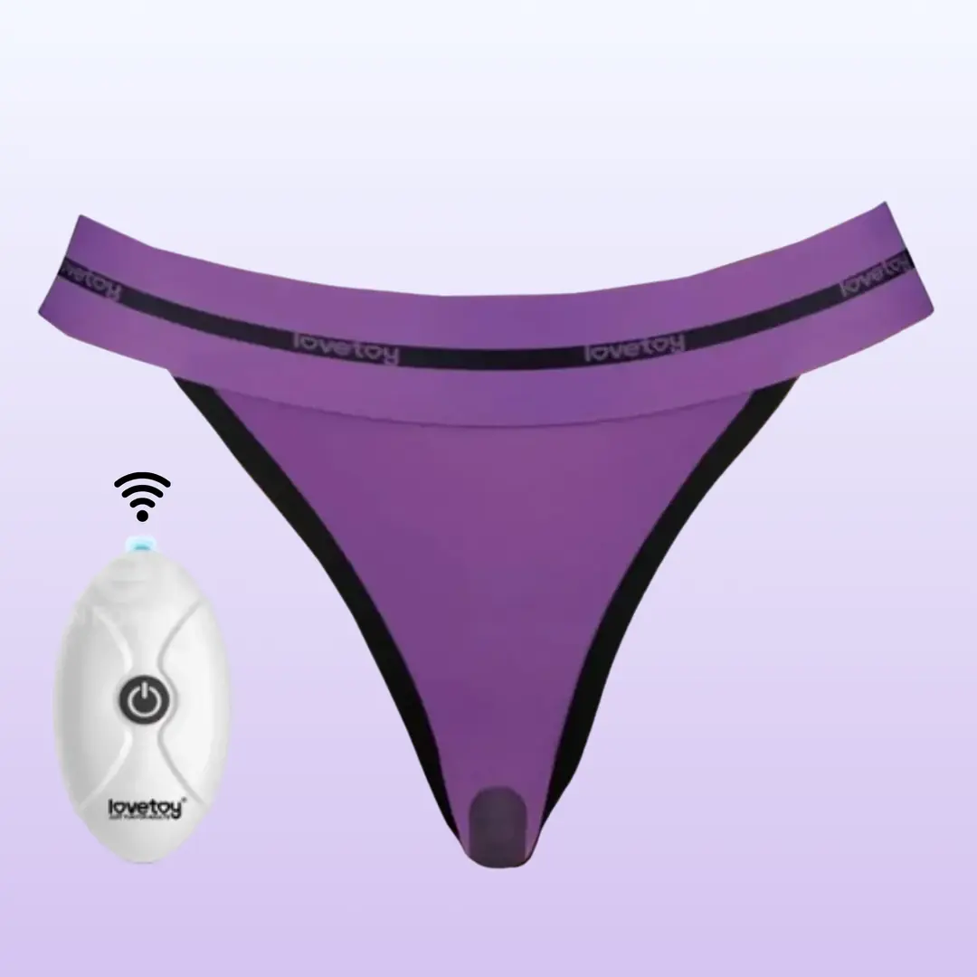 Lovetoy Printed Vibrating Sexy Panties XS/S Giyilebilir Vibratör LV770213A