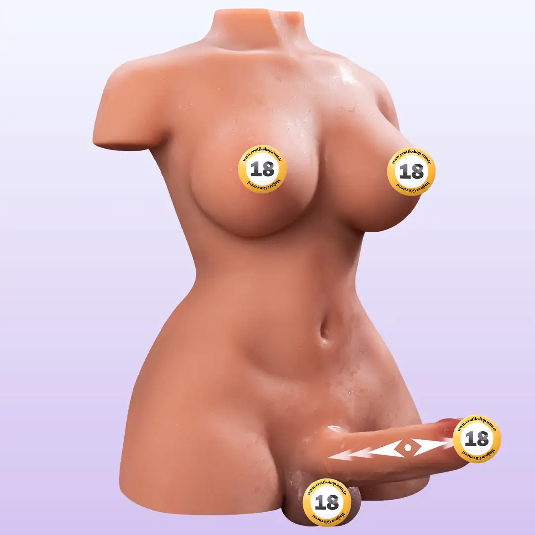 The Masturbation Woman&Man Hareketli Penisli Yarım Vücut Mastürbatör