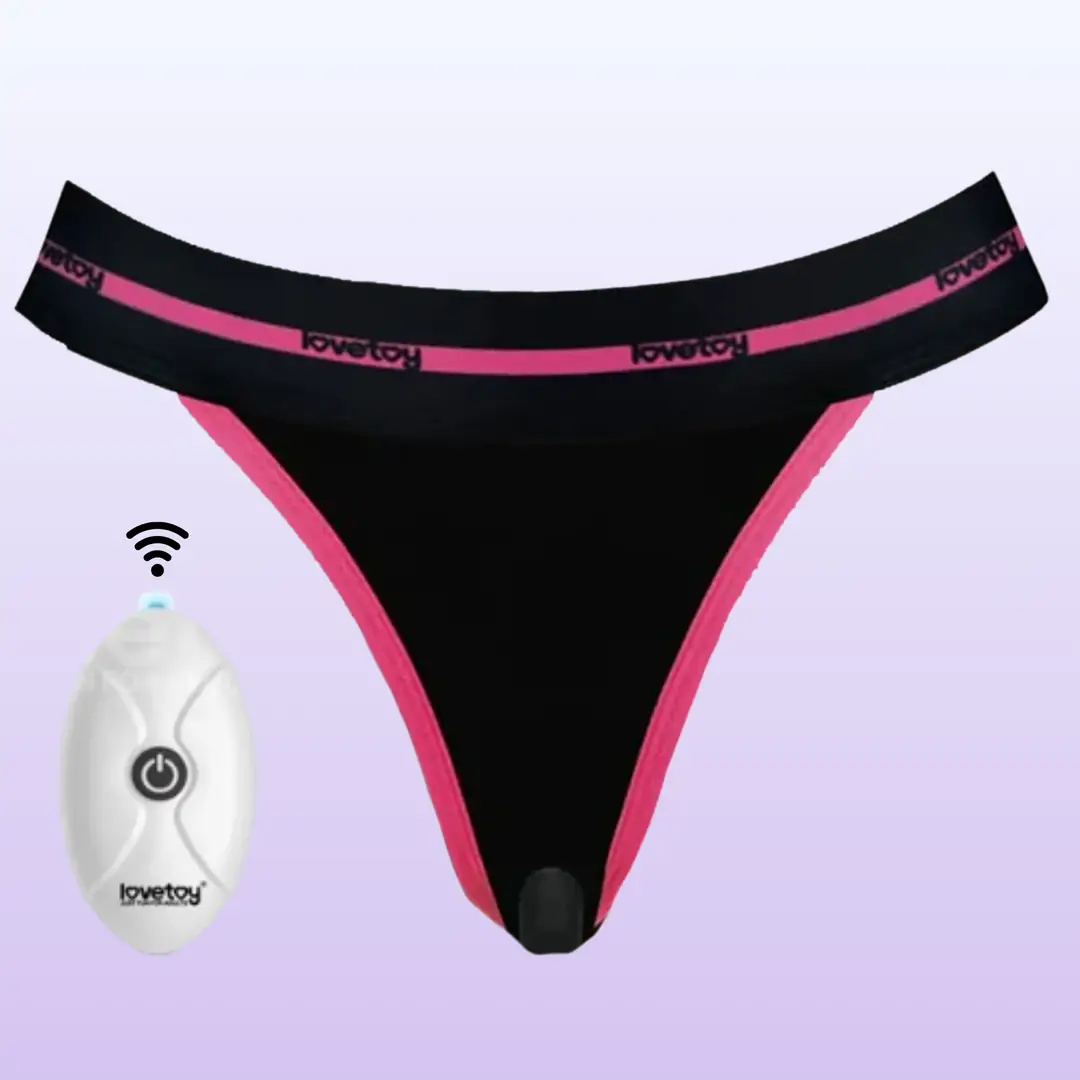 Lovetoy Printed Vibrating Sexy Panties XS/S Giyilebilir Vibratör LV770214A
