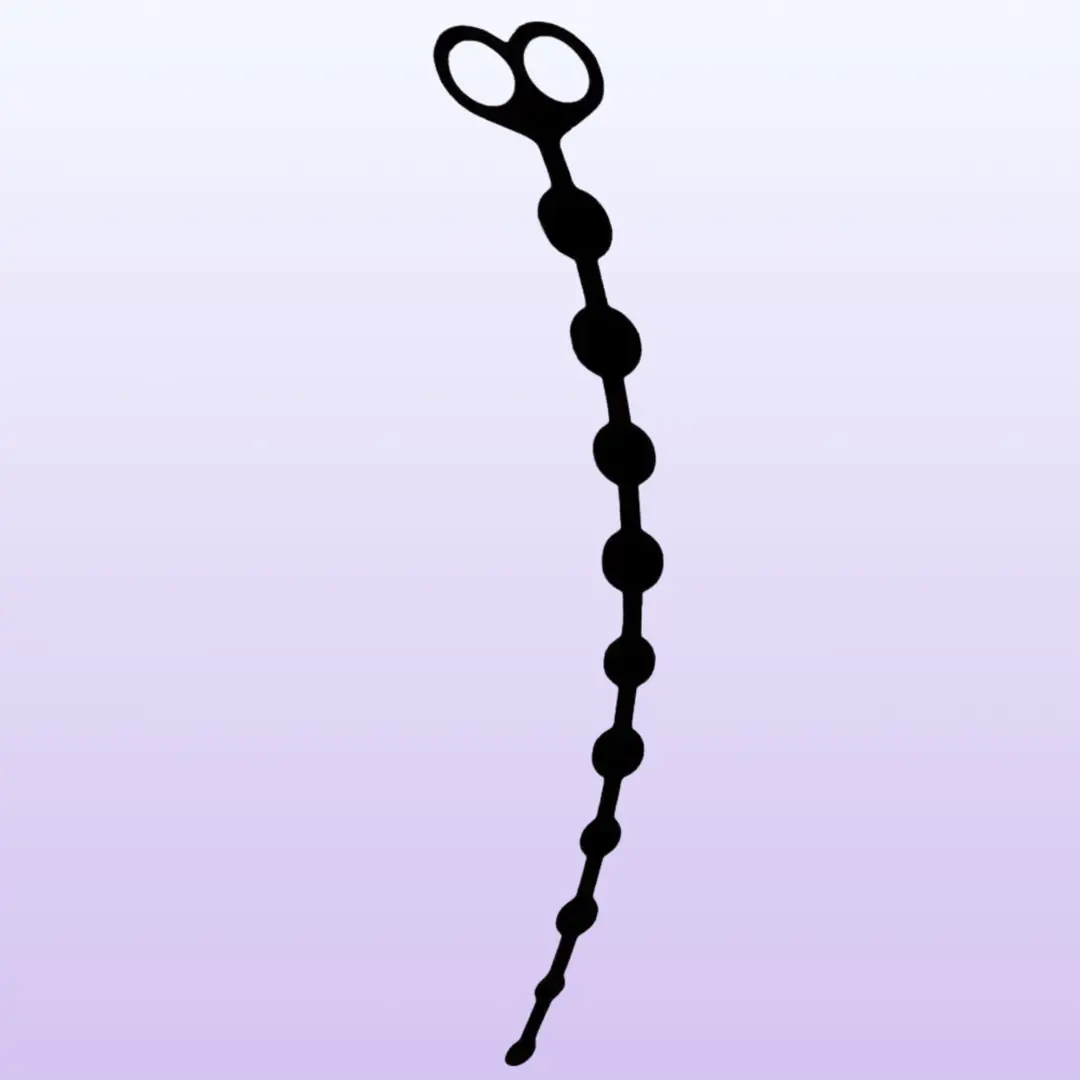 The Anal Fantasy These Perfect Yumuşak Silikon Alıştırıcı Anal Boncuk-Black