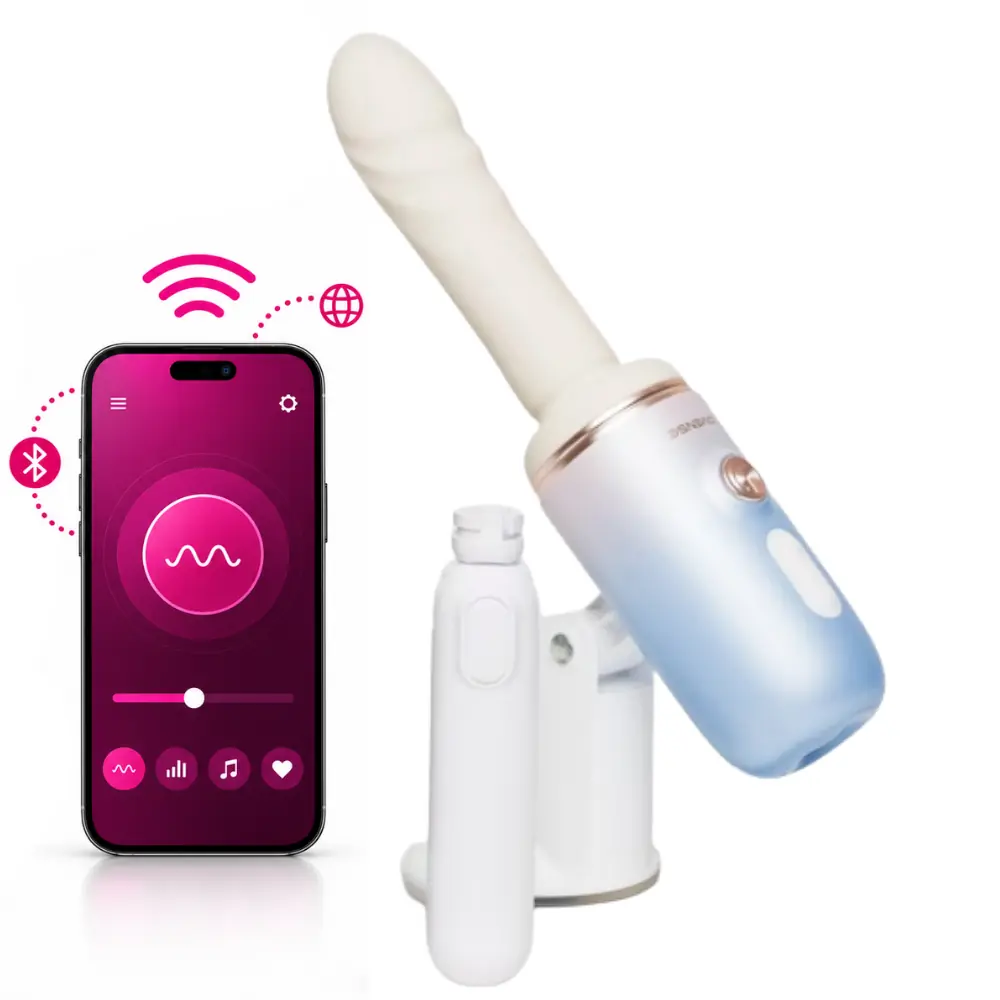 Lovense Spinel Telefon Kontrollü Ultra Yüksek Hızlı İleri Geri Hareketli Dildo