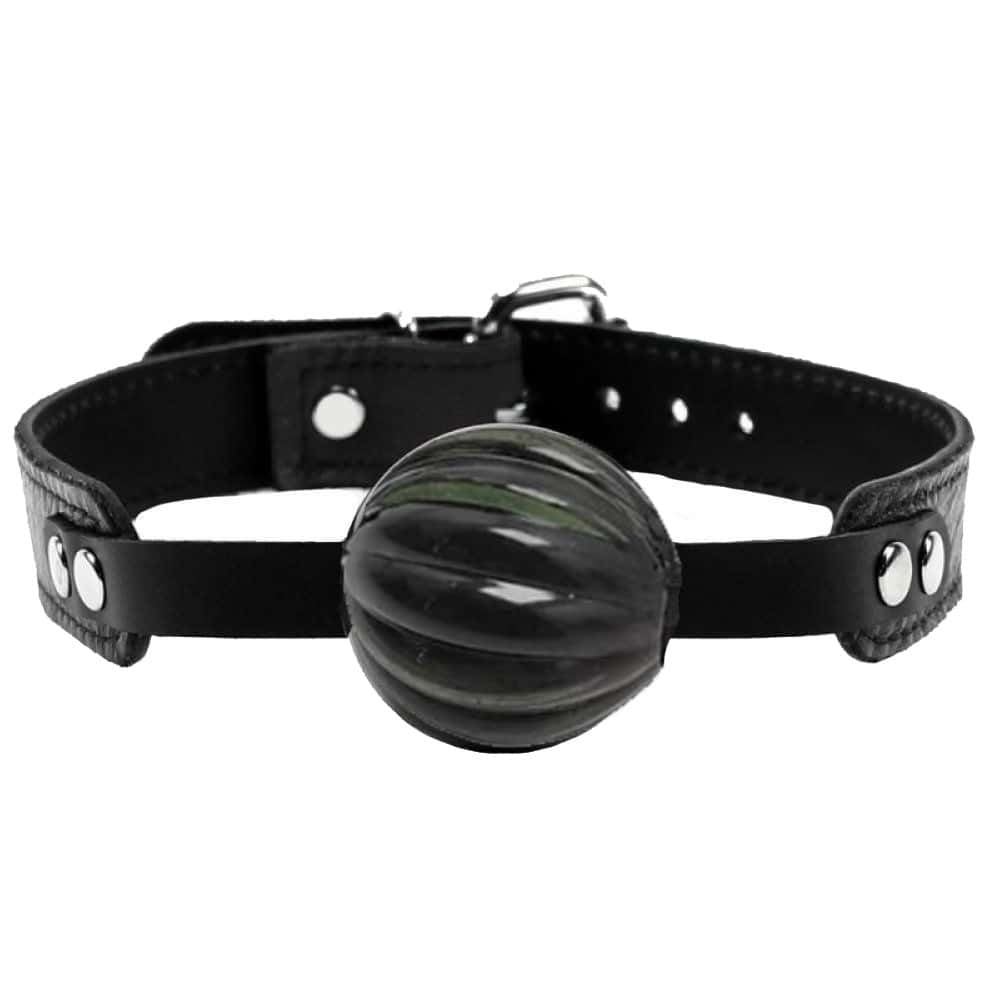 The Fetish Fantasy Series Master Blix Ball Gag Deri Ağız Topu-Siyah