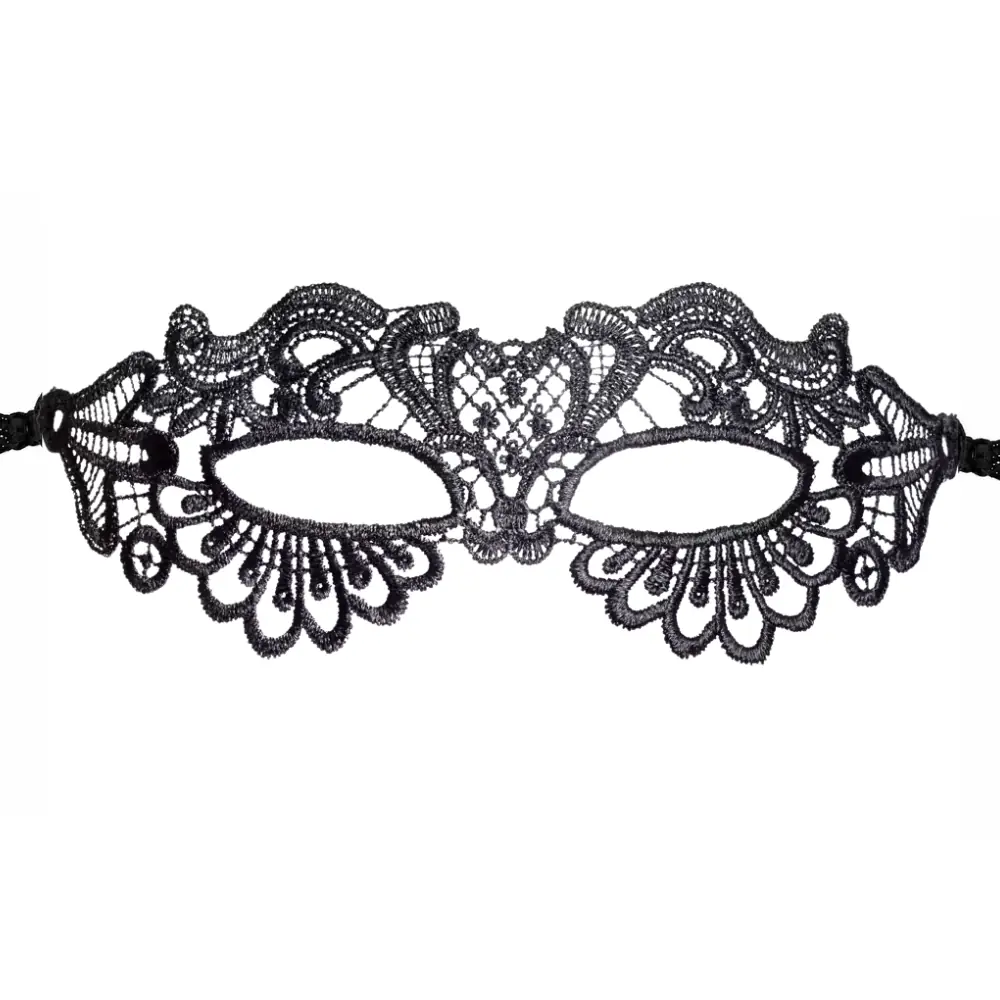 Cottelli Accessoires Sofia Nakışlı Dantel Göz Maskesi - Siyah