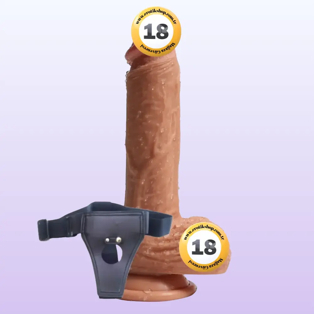 Shequ Dean Belden Bağlamalı 21 Cm Strapon Realistik Penis