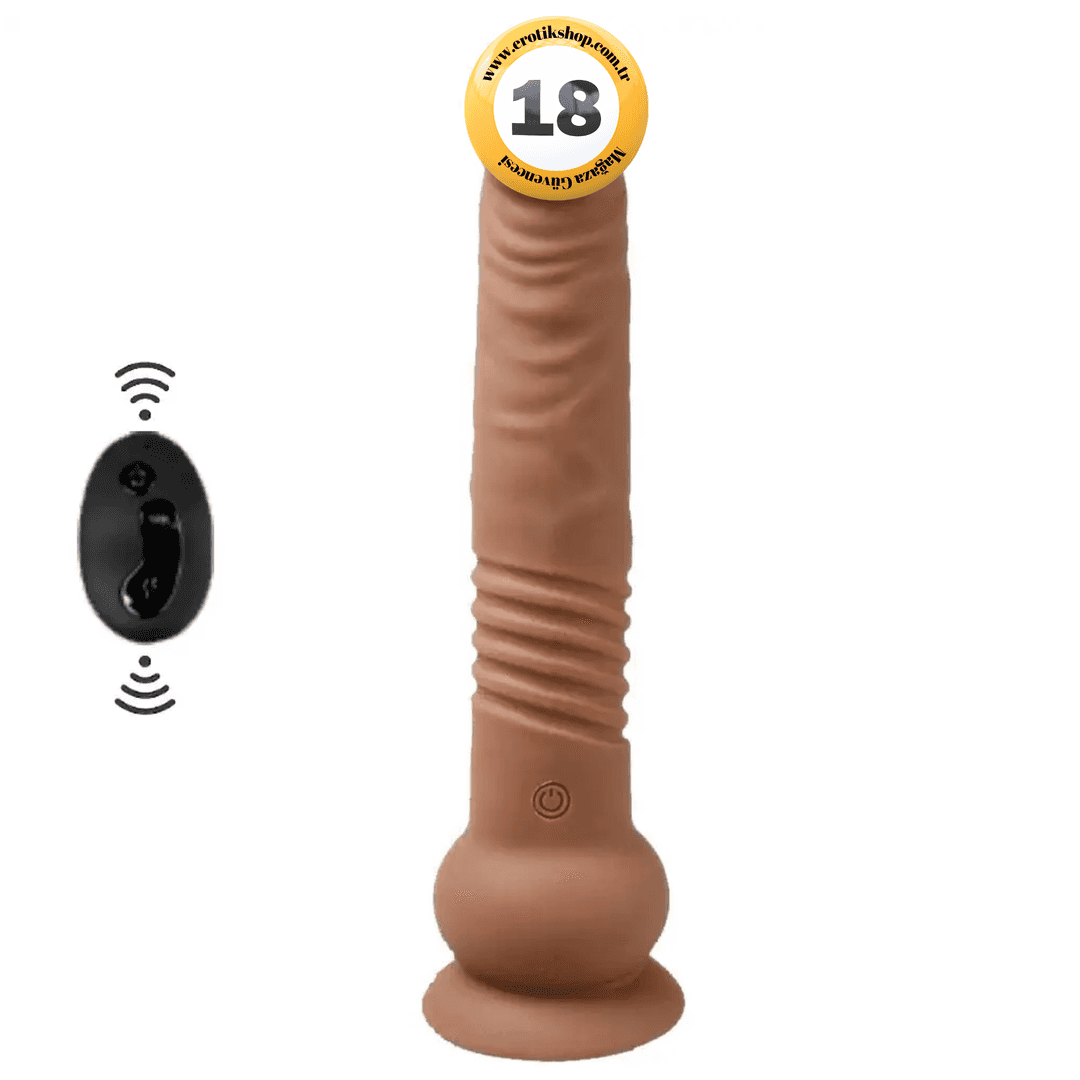 Aphrodisia Escapade Thrusting İleri Geri Hareketli Titreşimli Penis-Brown
