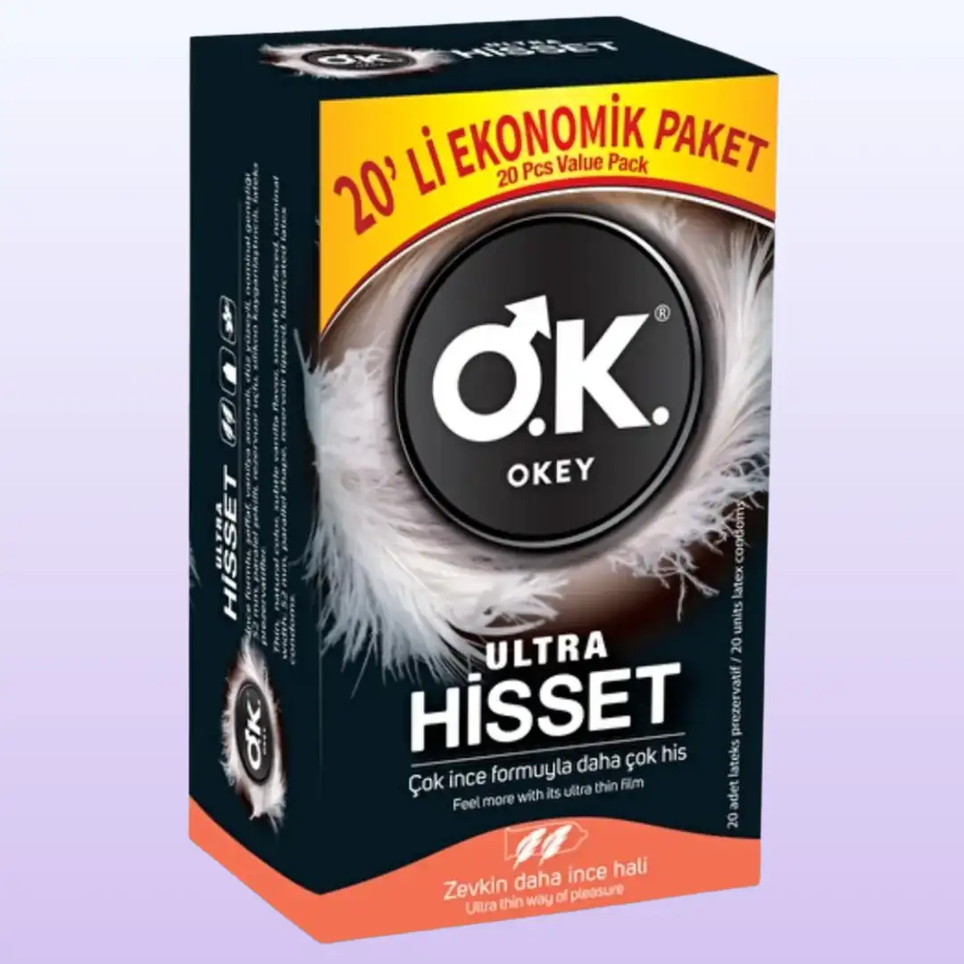 Okey Ultra Hisset 20'li Paket Prezervatif Kondom