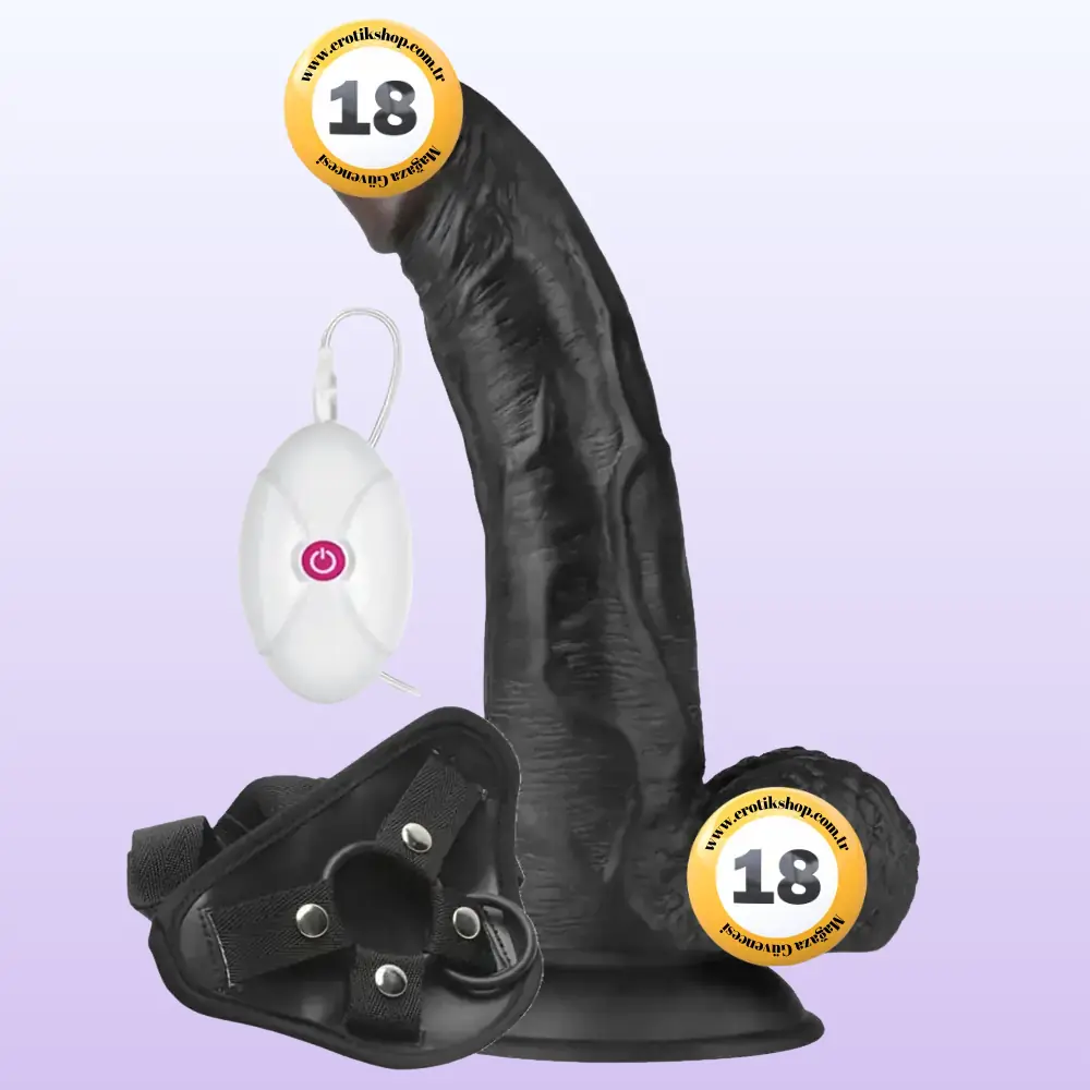 Lovetoy Vibrating Easy Strapon Set 21.5 Cm Belden Bağlamalı Titreşimli Penis LV715128