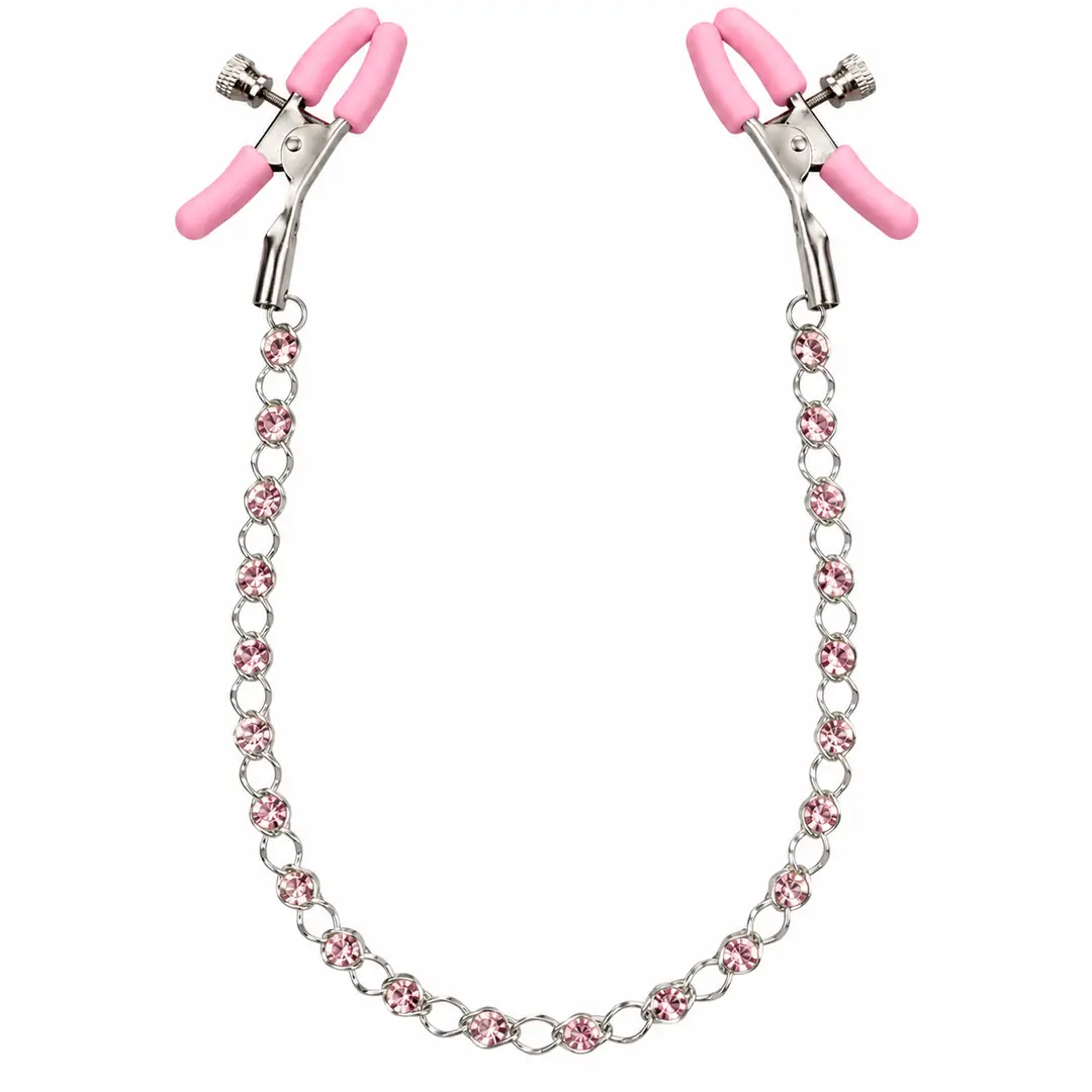 Calexotics Crystal Chain Nipple Clamps Göğüs Klipsi