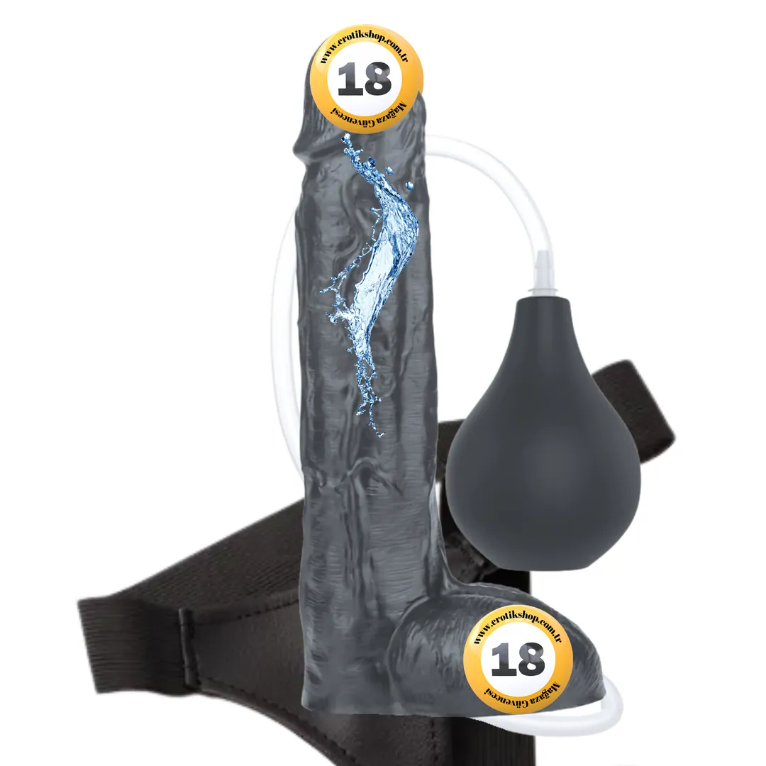 Lovetoy Squirt Extreme Dildo 25 Cm Boşalabilir Kemerli Realistik Penis LV116025