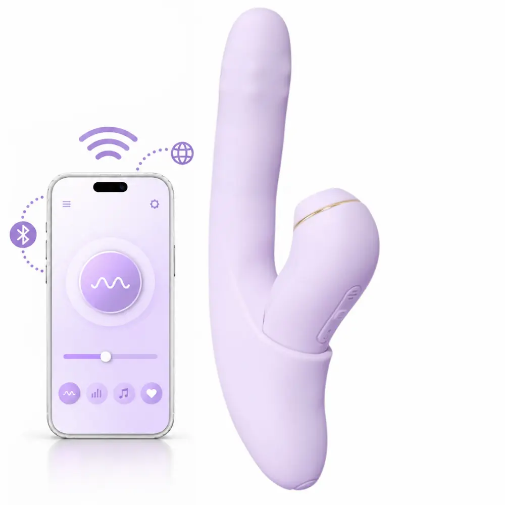 Svakom DuoGlow Hareketli ve Isıtmalı Uygulama Kontrollü Rabbit Vibratör
