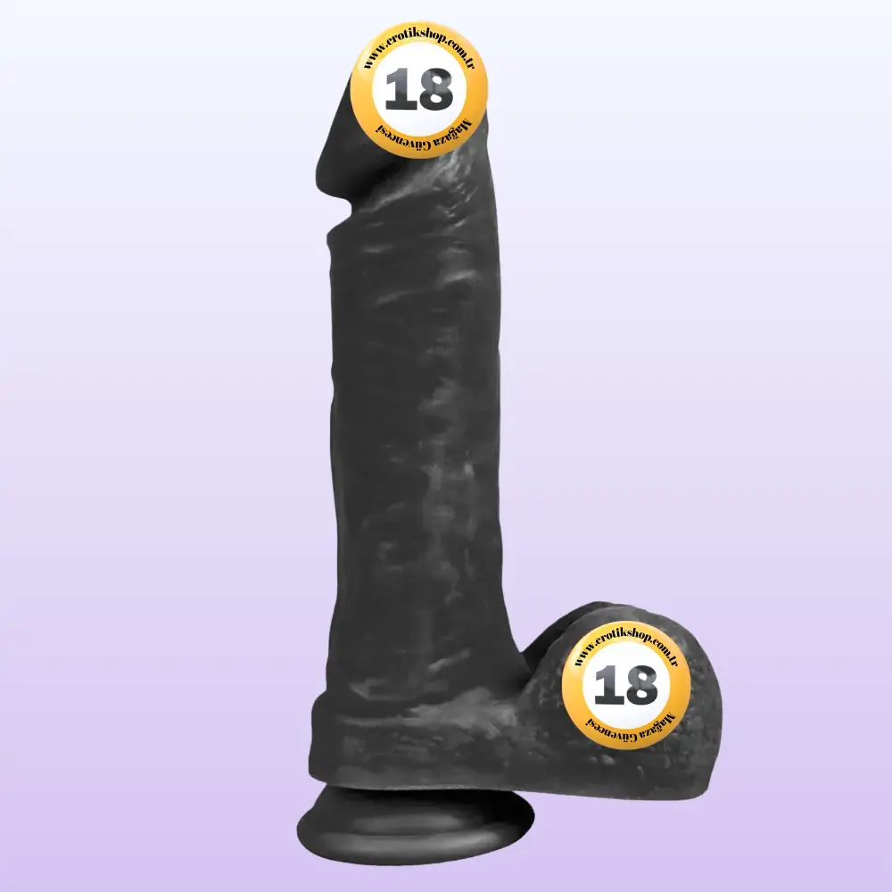 Xise Dildo Series Wolf King 22 cm Realistik Zenci Penis XS-WBC10036-Black