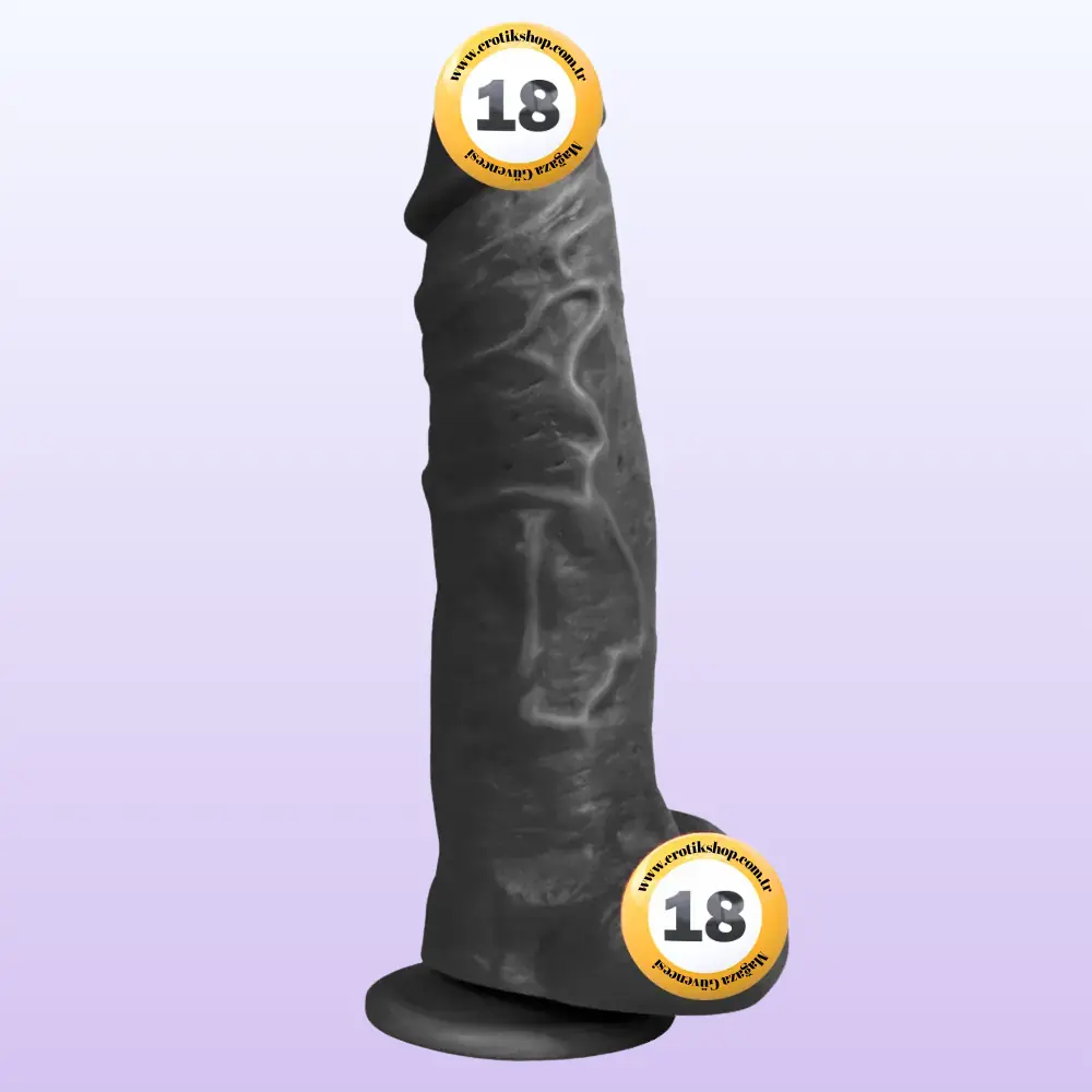 Xise Jihad King 27 cm Realistik Büyük Zenci Penis XS-WBC10001-Black