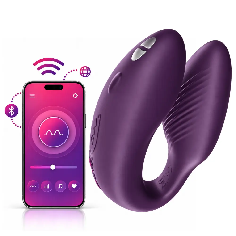 We-Vibe Chorus Çiftlere Özel Telefon Kontrollü Vibratör - Purple