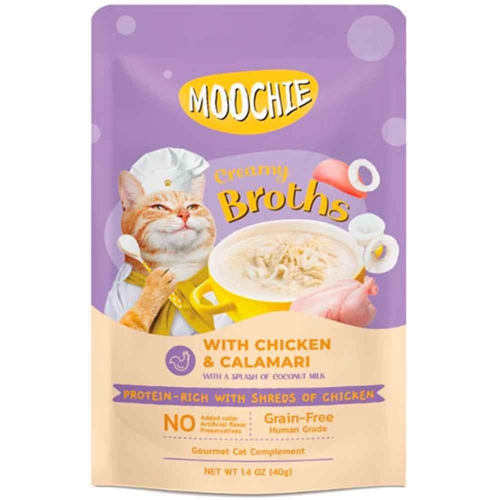 Moochie Çorba Kedi Ödülü Tavuk-Kalamar 40 Gr