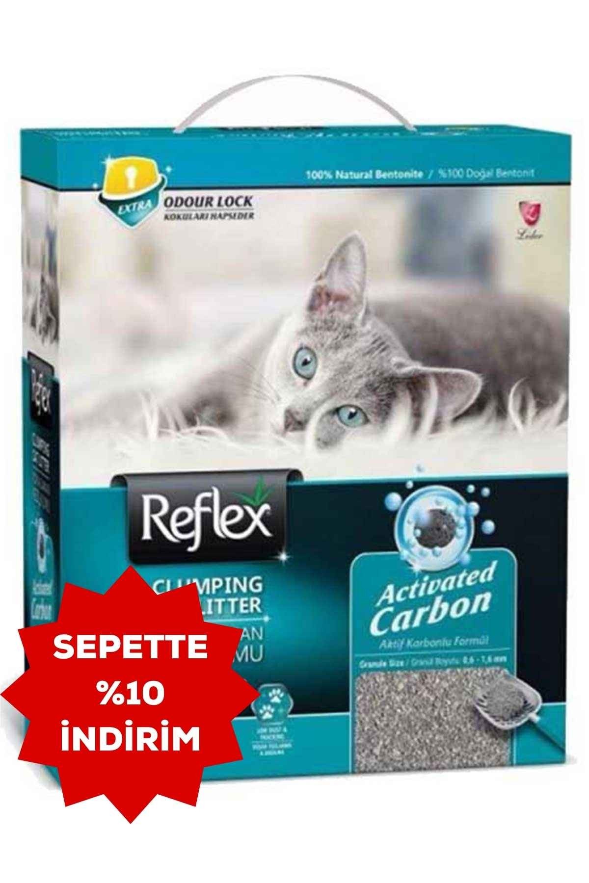 REFLEX Box Active Carbon Gri Kedi Kumu 10 LT Turkuaz