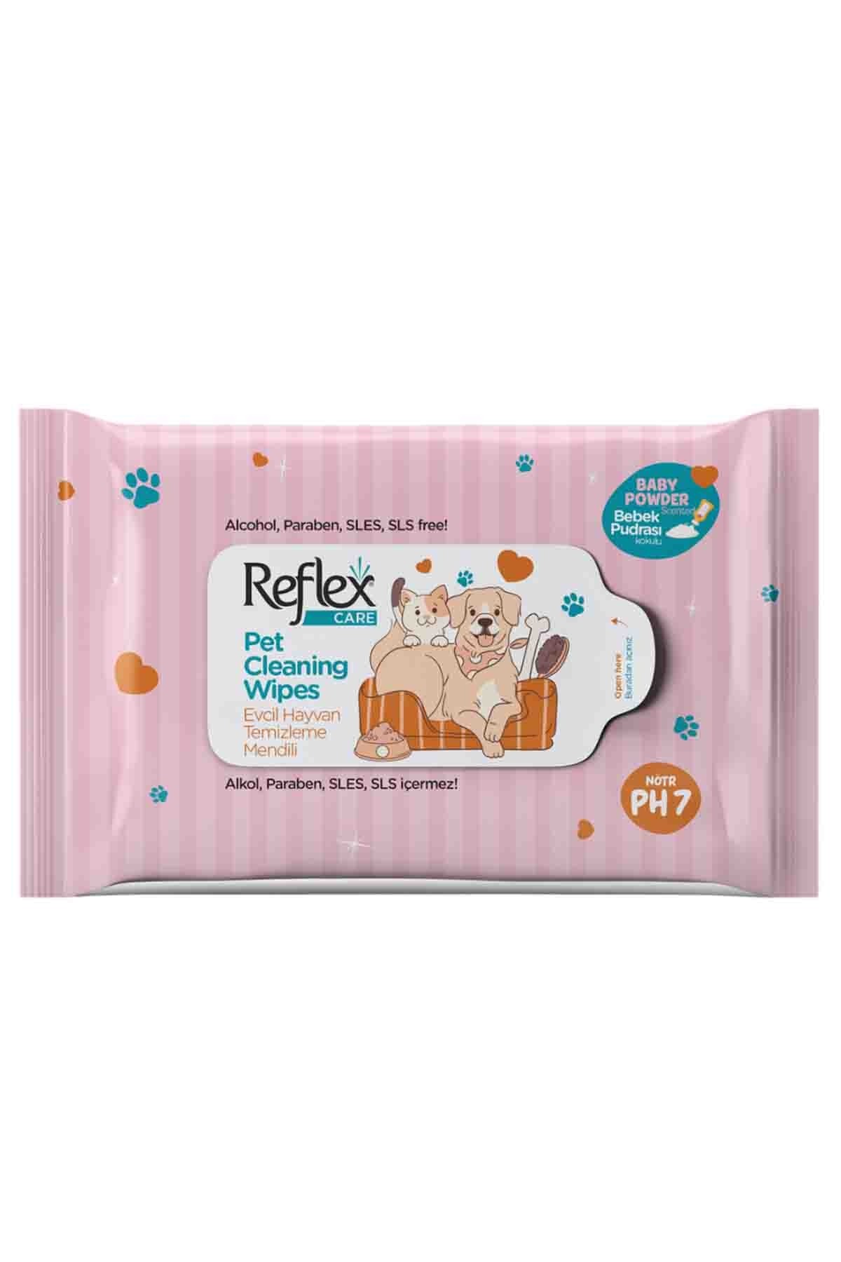 REFLEX Kedi ve Köpekler İçin Çok Amaçlı Hijyenik Temizleme Mendili (10'lu)