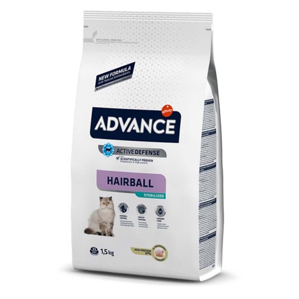 ADVANCE Hindili Tüy Yumağı Önleyici Kısırlaştırılmış Kedi Maması 1,5 Kg
